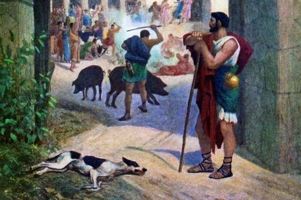 Though Odysseus was moved by the reunion, he was in disguise and could offer no comfort to Argos. Photo by: Ivy Close Images / Universal Images Group via Getty Images