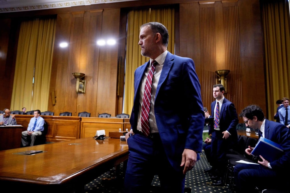 US Trade Representative Jamieson Greer departs following a Senate Finance Committee hearing on July 22, in Washington. Photo: Getty Images via AFP