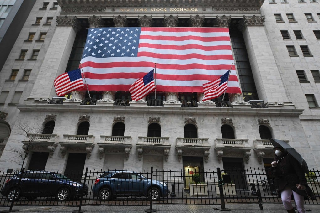 A view of the New York Stock Exchange on Wall Street in New York City. Photo: AFP