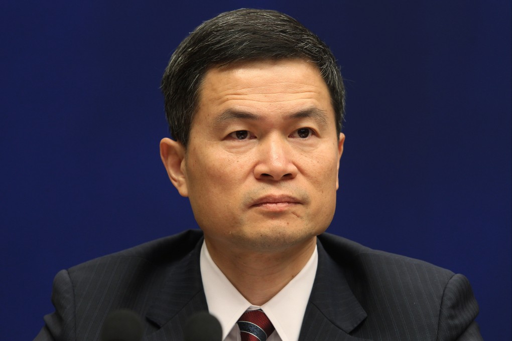 Fang Xinghai, vice-chairman of the China Securities Regulatory Commission, speaks during a press conference in 2017. Photo: Simon Song