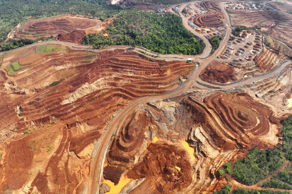 A nickel mining site in Raja Ampat, West Papua, Indonesia. Photo: AFP