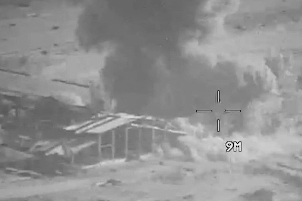 Smoke rises from an explosion at an unknown location during what the US military said were strikes on Iranian military targets earlier this week. Photo: US Central Command/Reuters