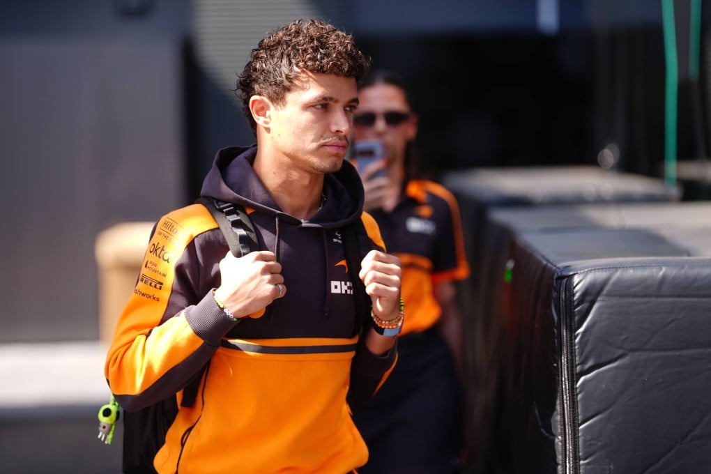 British driver Lando Norris, arriving here for practice at the Hungaroring, says Formula 1 has become too much of a business. Photo: dpa