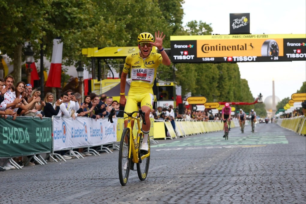 Tadej Pogacar finished six minutes and 26 seconds ahead of Remco Evenepoel in the overall standings. Photo: Reuters