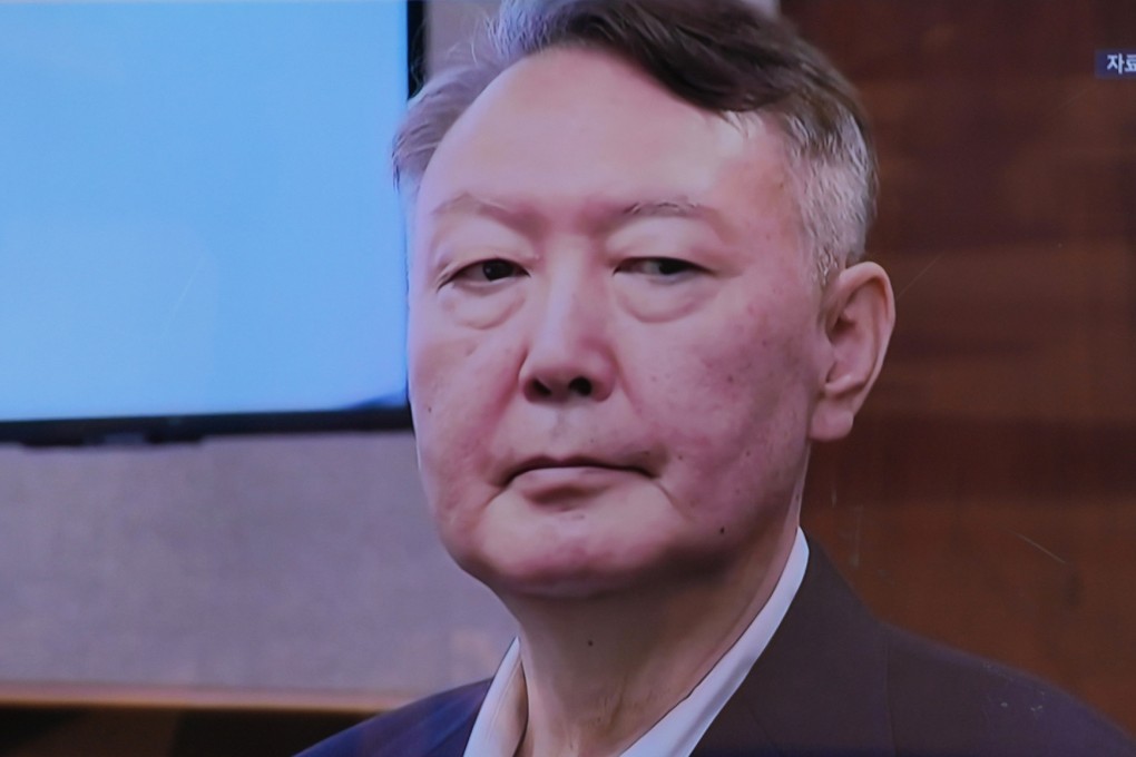 File footage of former South Korean President Yoon Suk-yeol is shown on a news broadcast in Seoul. Photo: AP