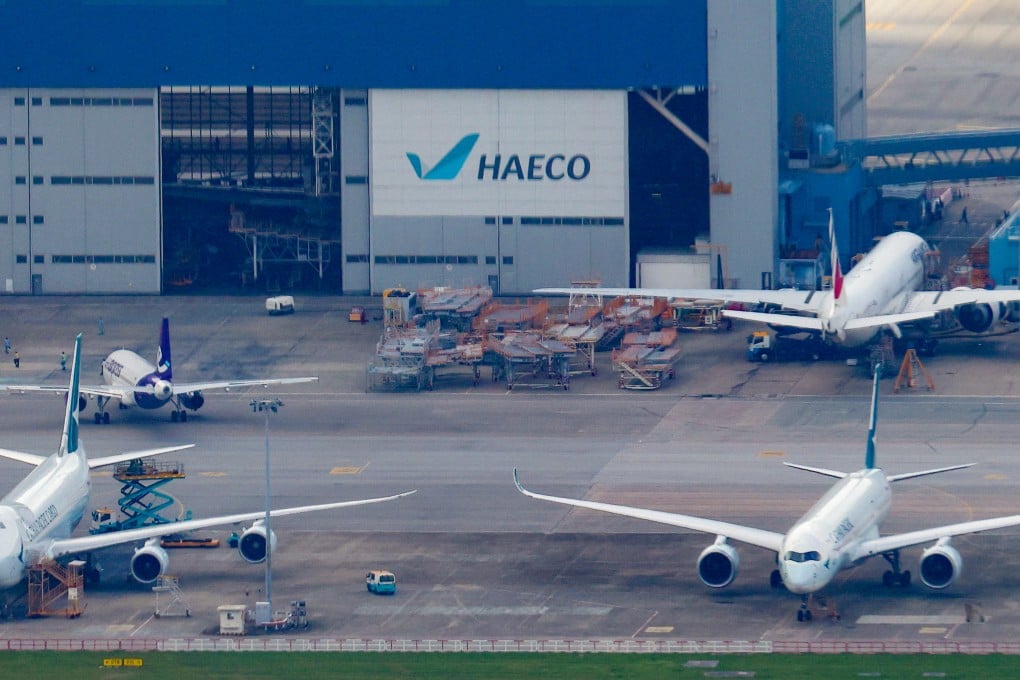 One of Haeco's hangars at Hong Kong International Airport in Chek Lap Kok. Photo: Jelly Tse