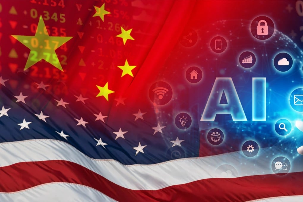 An illustration of the US and Chinese AI ecosystems. Photo: Shutterstock