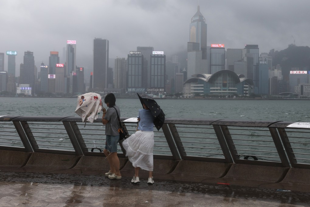 The Hong Kong Observatory has issued the amber rainstorm warning on Tuesday morning. Photo: Edmond So