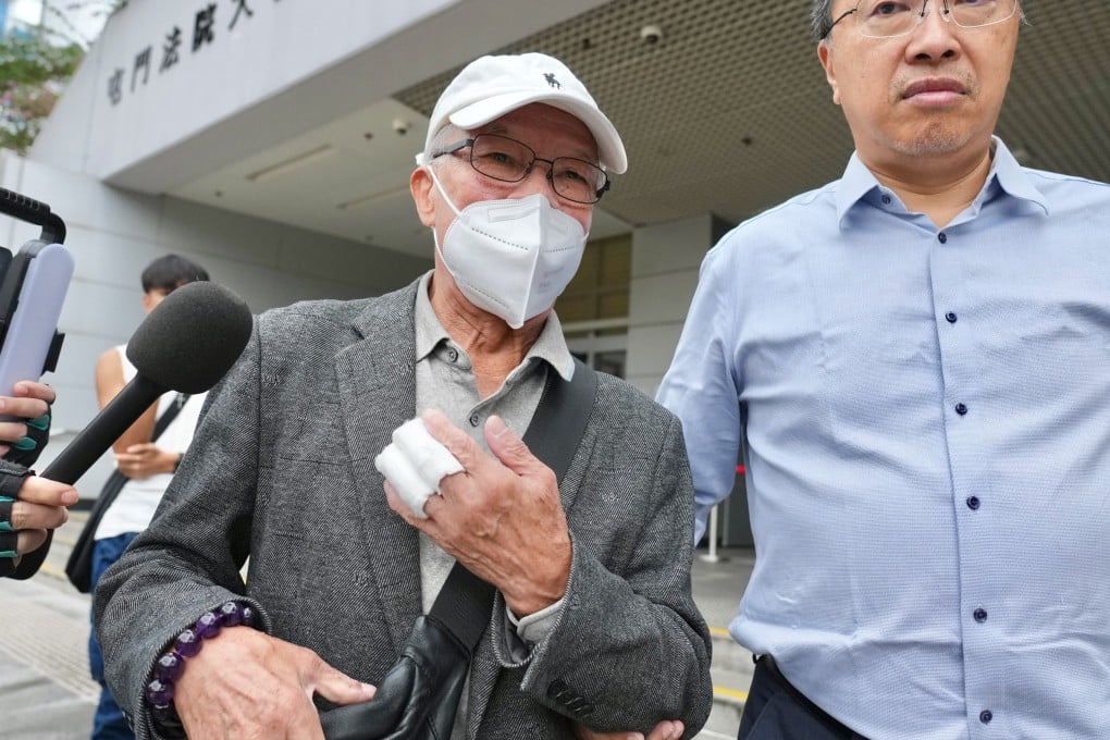 Ho Huen leaves Tuen Mun Court in October last year. Photo: Karma Lo