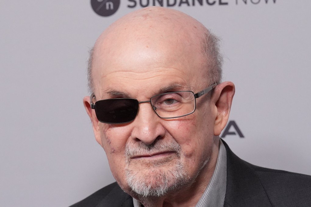 Novelist Salman Rushdie was left blind in one eye after the 2022 attack. Photo: AP