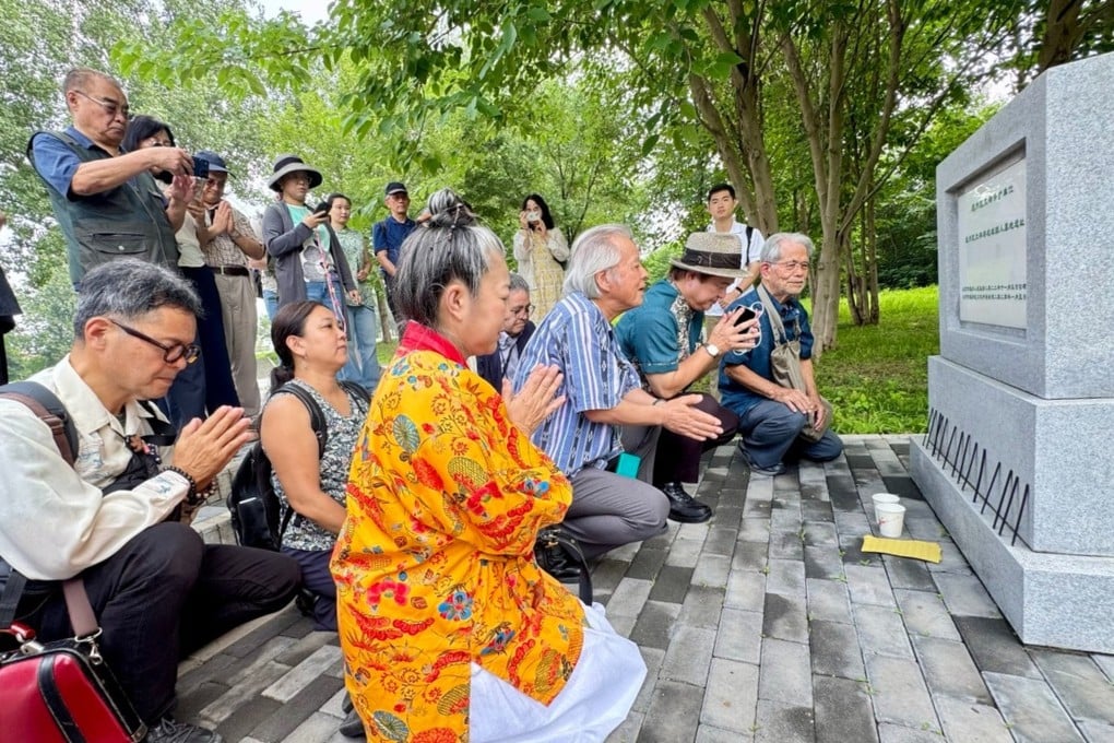Delegates from Okinawa visit a cemetery in Beijing  that honours six centuries of ties between China and the former island kingdom of Ryukyu. Photo: Global Times