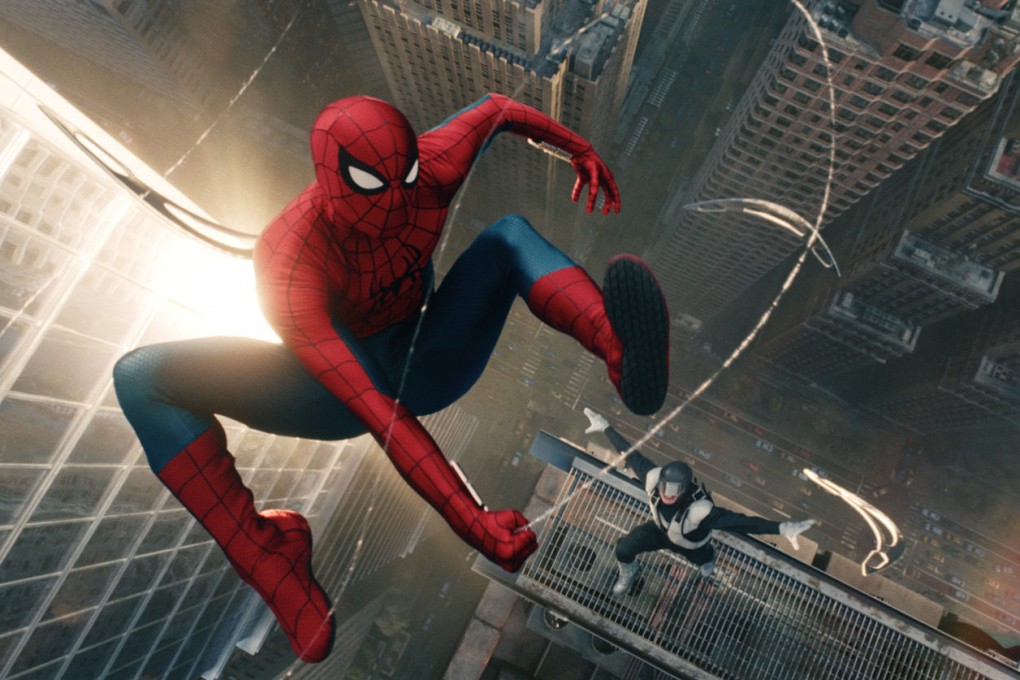 Tom Holland as Spider-man in a still from Spider-Man: Brand New Day (category IIA), directed by Destin Daniel Cretton. Zendaya and Sadie Sink co-star.