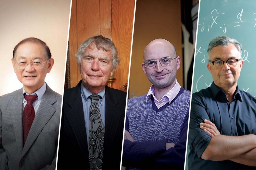 Four of this year’s Shaw Prize laureates: (from left) Ken’ichi Nomoto, Stanford Woosley, Camillo De Lellis and Emmanuel Candes.