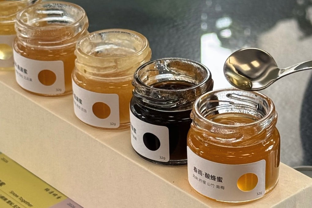 A selection of wild honeys from Honey On Road, a brand that sources the sticky substance from China’s Yunnan province. Its founder, Liu Kai, is on a mission to educate Chinese consumers about natural honey and the bees and landscapes that produce it. Photo: Liu Kai