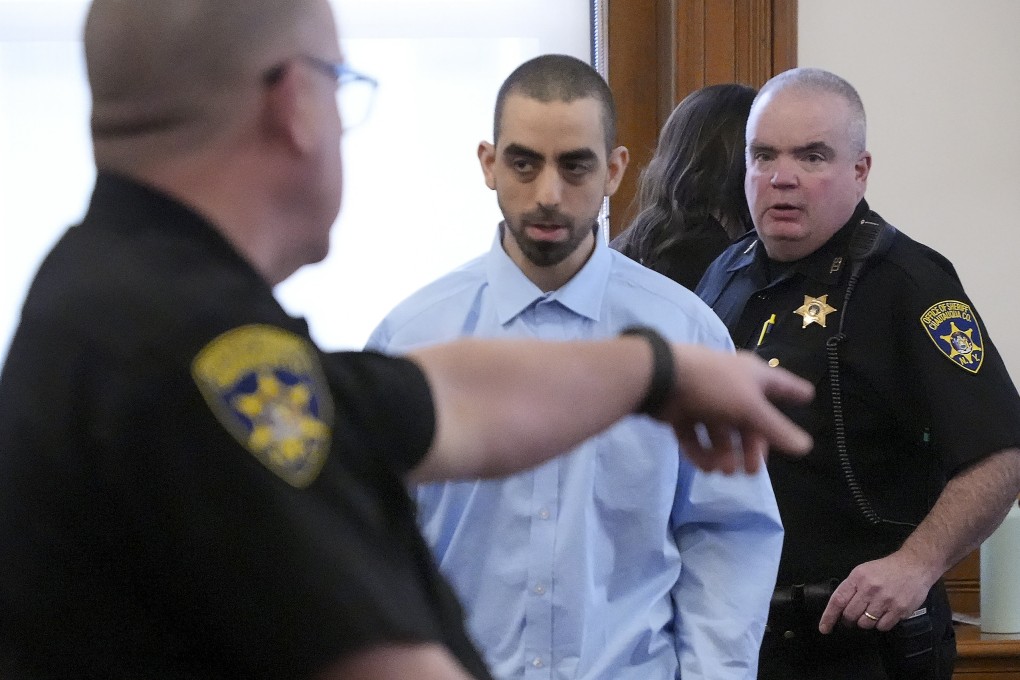 Hadi Matar is escorted from the courtroom in Mayville, New York, in February 2025. Photo: AP