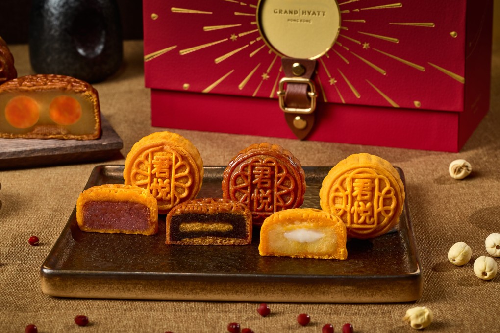 The One Harbour Road Collection Box from Grand Hyatt Hong Kong. The hotel is offering a 30 per cent discount on its boxes of mooncakes until August 2. Photo: Grand Hyatt