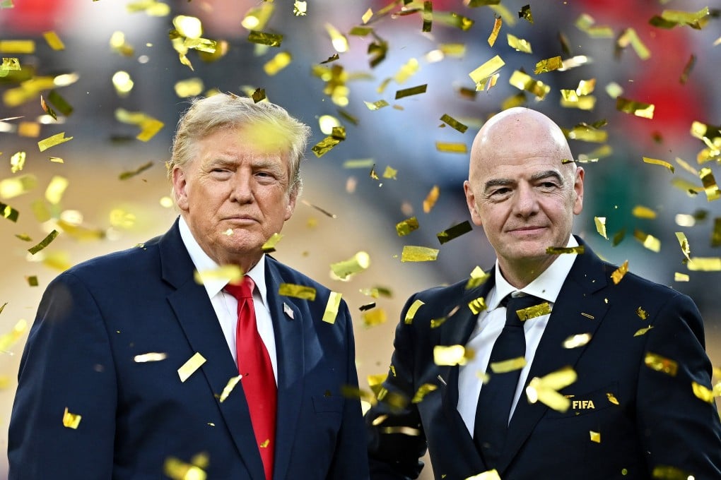 Fifa President Gianni Infantino (right) has grown closer to US President Donald Trump since awarding him a peace prize. Photo: Reuters