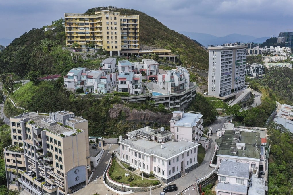 Luxury flats and villas on Mount Kellett Road, The Peak. Photo: Roy Issa