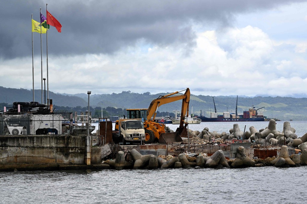 The port in Honiara, capital city of Solomon Islands in April 2024. Photo: AFP