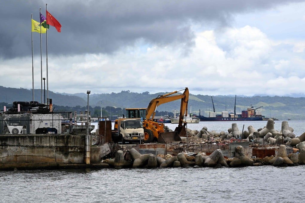 The port in Honiara, capital city of Solomon Islands in April 2024. Photo: AFP