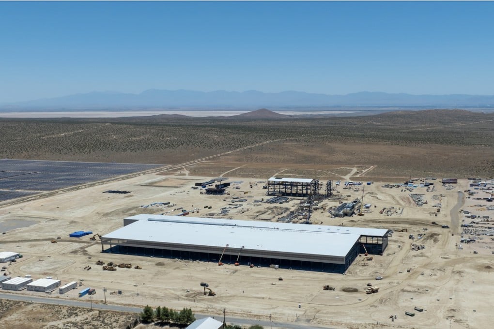Pacific Steel Group’s Mojave Micro Mill in the US is shown under construction in the California desert. Photo: Handout