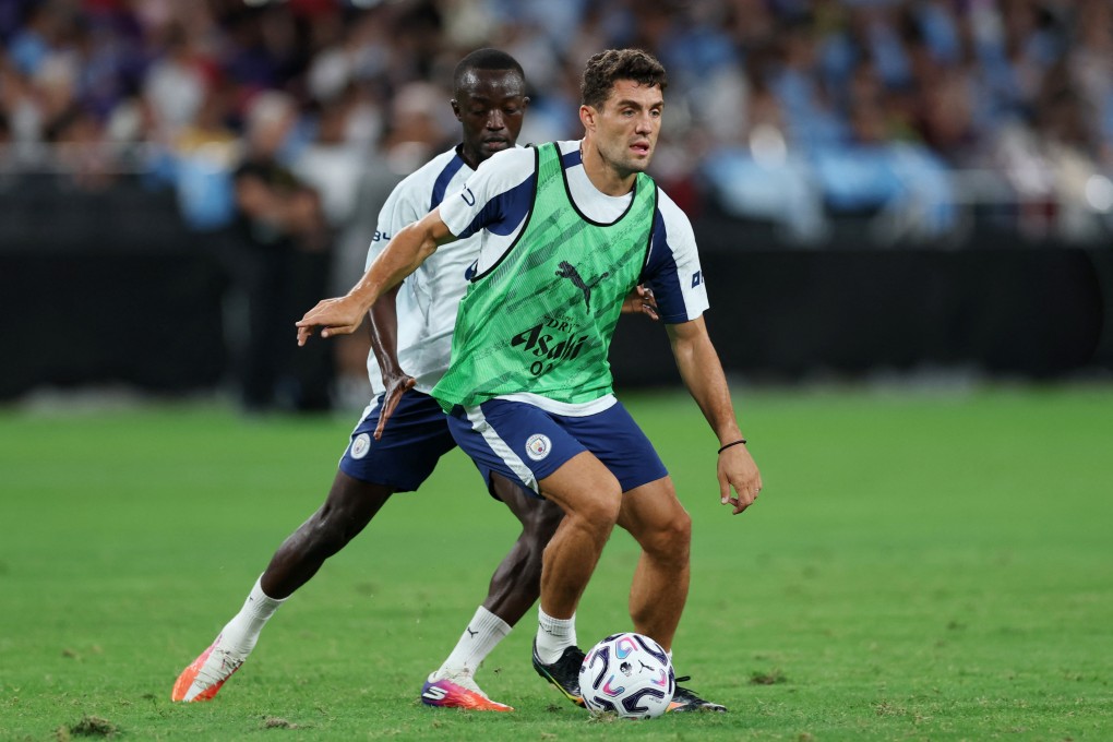 Mateo Kovacic training with Manchester City at Kai Tak Stadium last Friday. Photo: Reuters