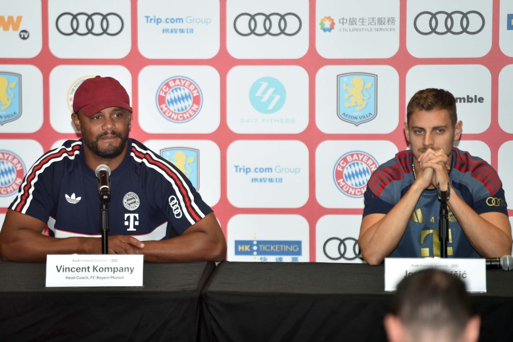 Bayern coach Vincent Kompany  told Josip Stanisic “they’ve made a lot of changes [here]” before being informed Kai Tak was a different venue from the one he had played in 13 years ago. Photo: Xinhua