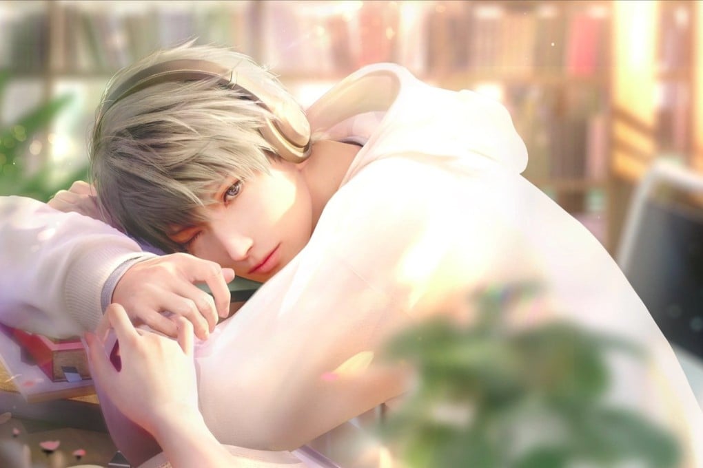 A wallpaper featuring Xavier, a male character in Love and Deepspace. The Chinese mobile romance game combines cinematic 3D graphics, combat and an ambitious science fiction story with in-game dating. Photo: Papergames
