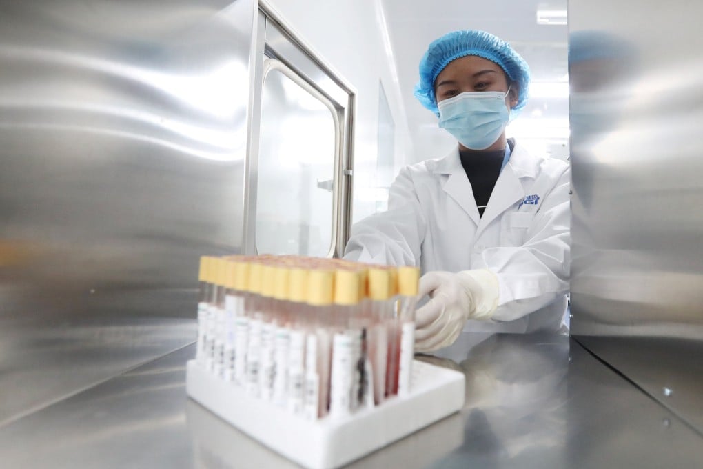 A technician works at a genetic testing laboratory of BGI, formerly known as Beijing Genomics Institute, in Kunming, Yunnan province. Photo: China Out/Reuters