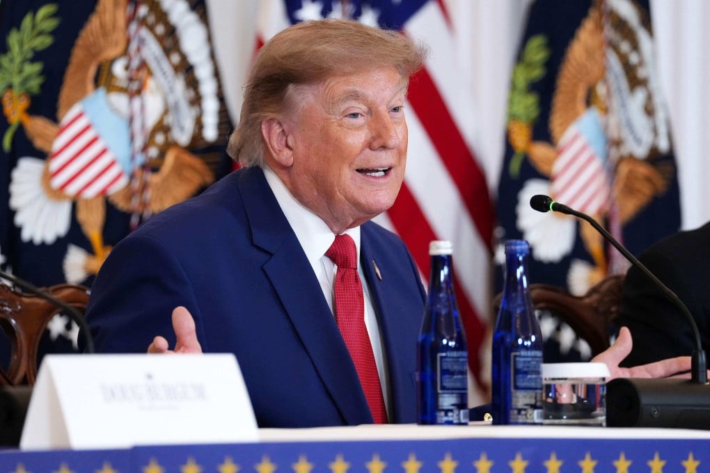 US President Donald Trump speaks at a mining industry round table in Washington on Friday. Photo: AFP