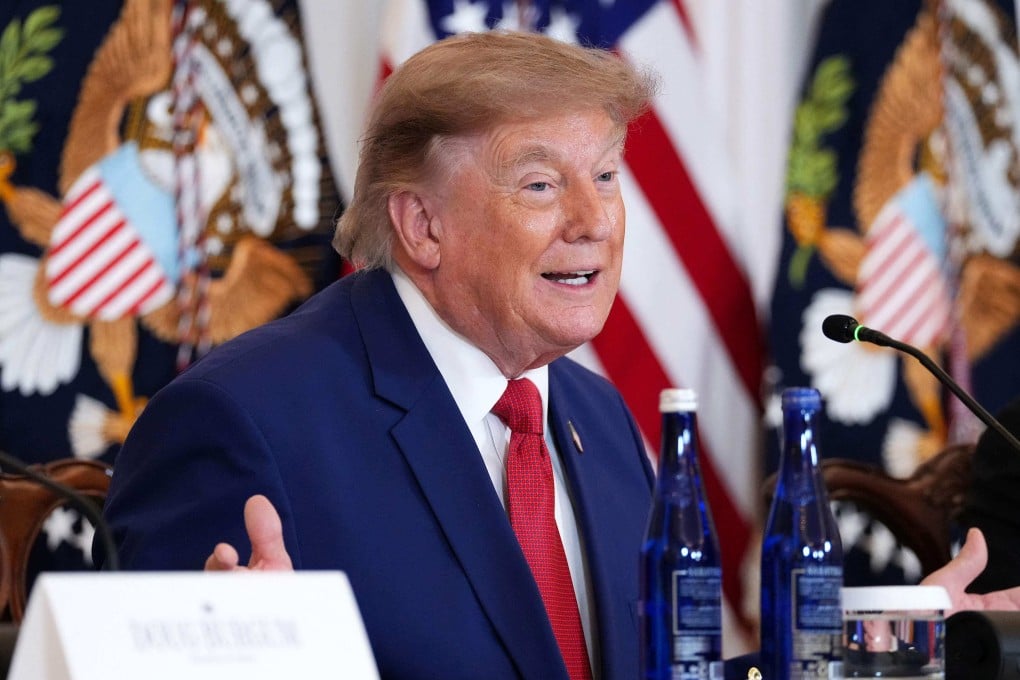US President Donald Trump speaks at a mining industry round table in Washington on Friday. Photo: AFP