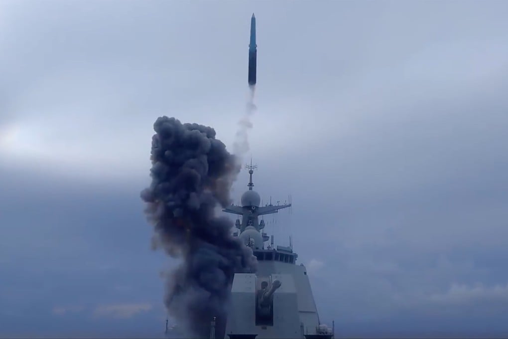 Footage released by Chinese state media on July 29 shows a YJ-20 missile launching from a Type 052D destroyer at an undisclosed location. Photo: CCTV
