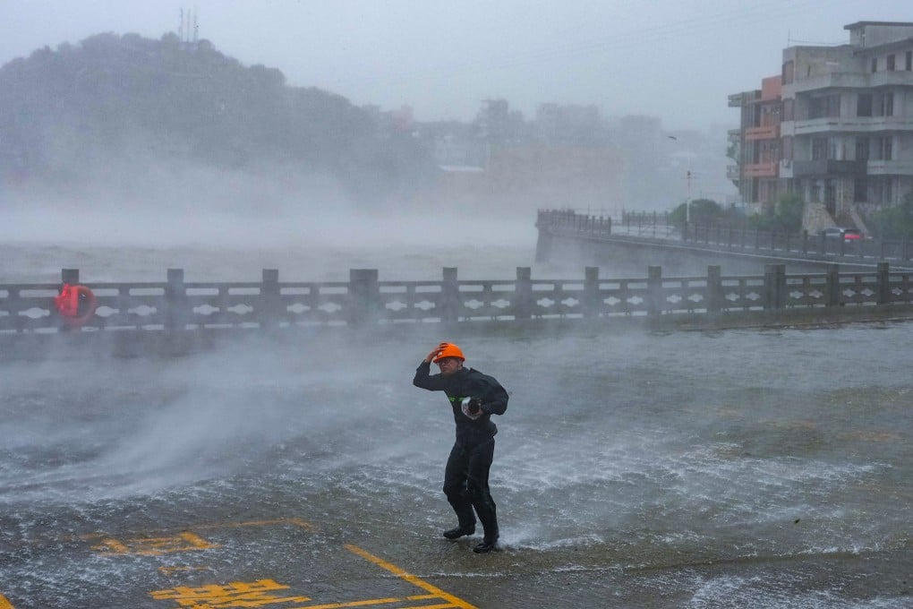 Typhoon Dolphin has brought heavy rains to eastern China. Photo: Xinhua