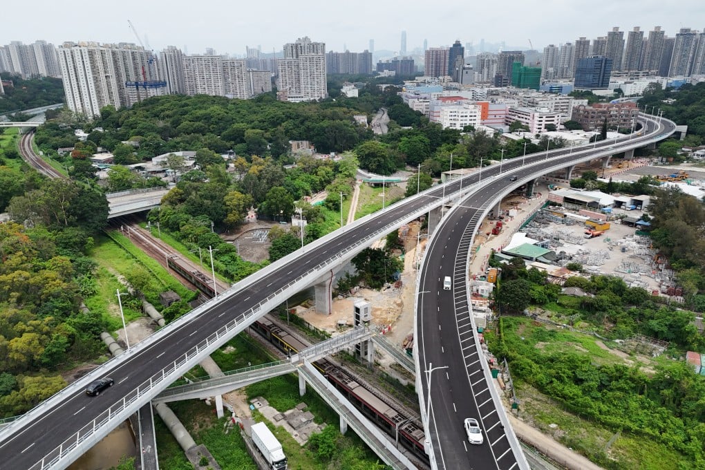 A view of the eastern section of the Fanling Bypass, with the Shenzhen skyline in the distance. In planning the Northern Metropolis, education must be treated as critical infrastructure from the outset, rather than a supporting service. Photo: Eugene Lee