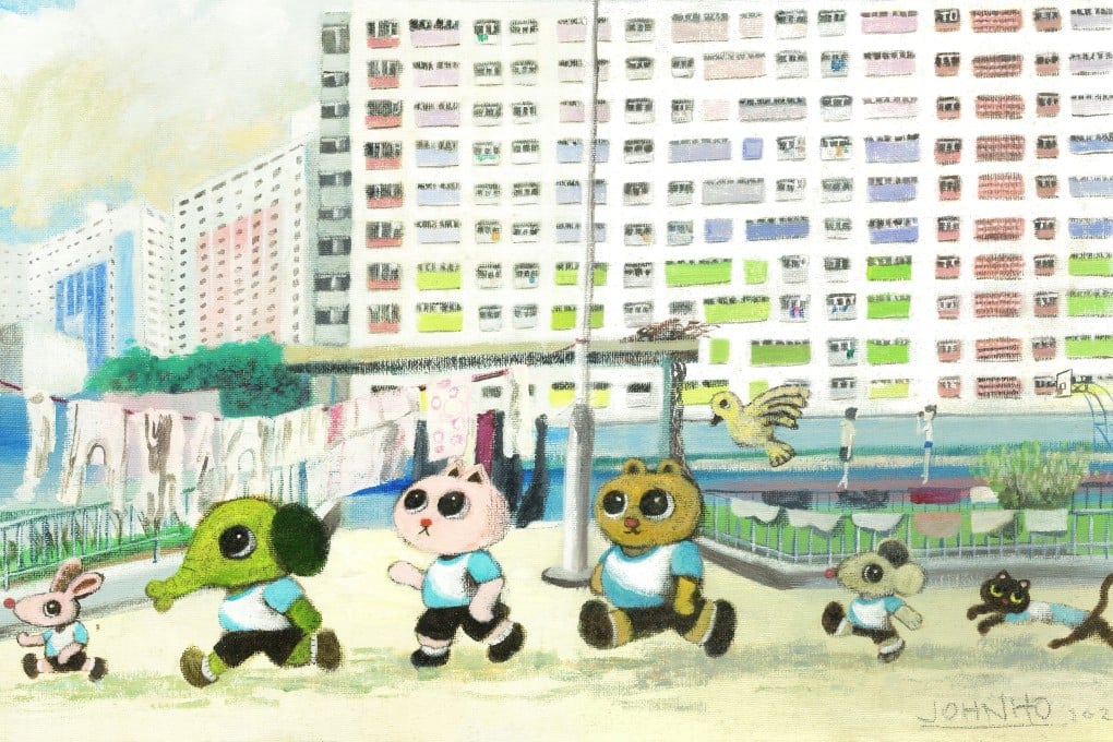 A view of Choi Hung Estate in Hong Kong as drawn by illustrator John Ho. His new exhibition, “100 Corners of Hong Kong”, captures the city’s evolving charm in 100 illustrations. Photo: John Ho