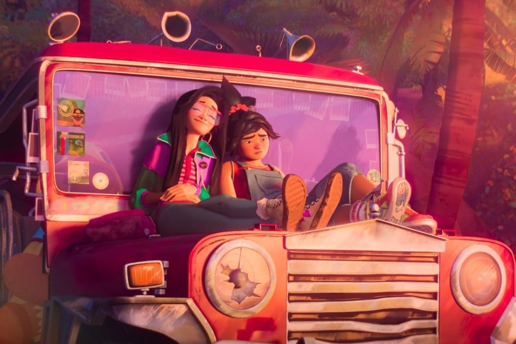A still from Forgotten Island (category TBC), directed by Joel Crawford and Januel Mercado. H.E.R., Liza Soberano and Dave Franco voice characters.