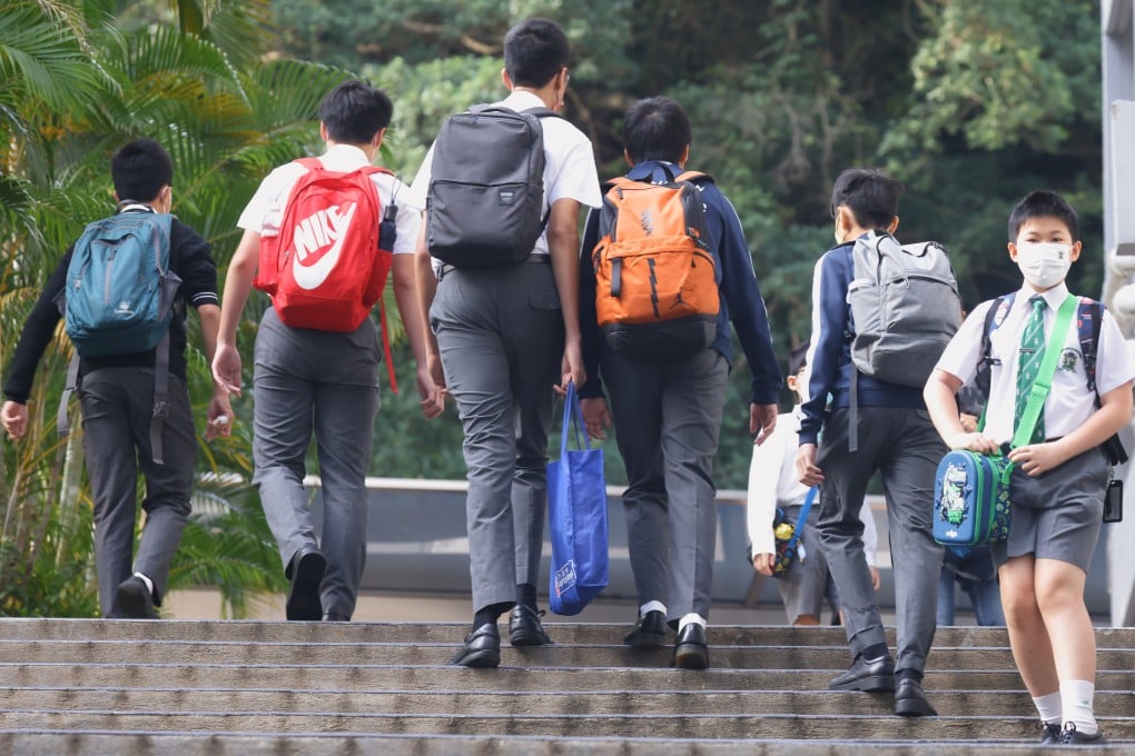 Students resume school in Wan Chai in 2022. Photo: Dickson Lee