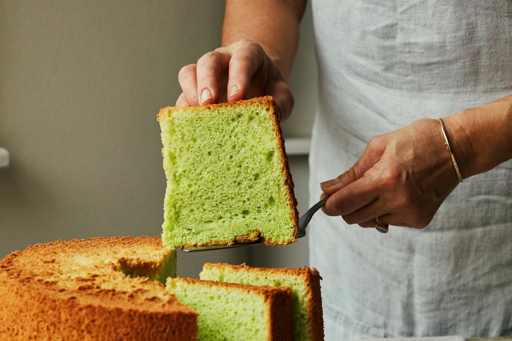 Baker and psychologst Helen Goh’s pandan chiffon cake infuses flavour memories from her Malaysian upbringing. Photo: John Davis