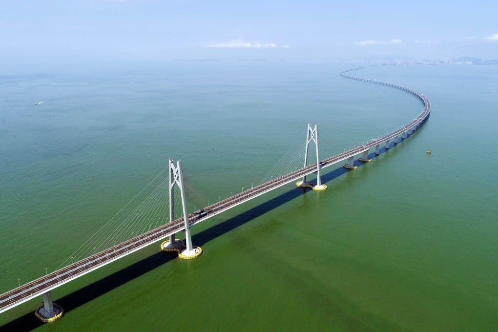 The Hong Kong-Zhuhai-Macau Bridge is one of the region’s most prominent landmarks and a major attraction for sightseeing cruises. Photo: Xinhua
