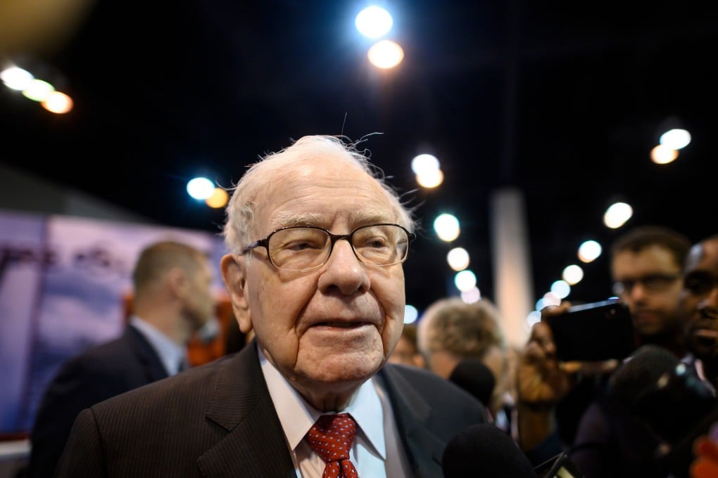 Warren Buffett, CEO of Berkshire Hathaway, speaks to the press as he arrives at the annual shareholders meeting in Omaha, Nebraska, on May 4, 2019. Photo: TNS