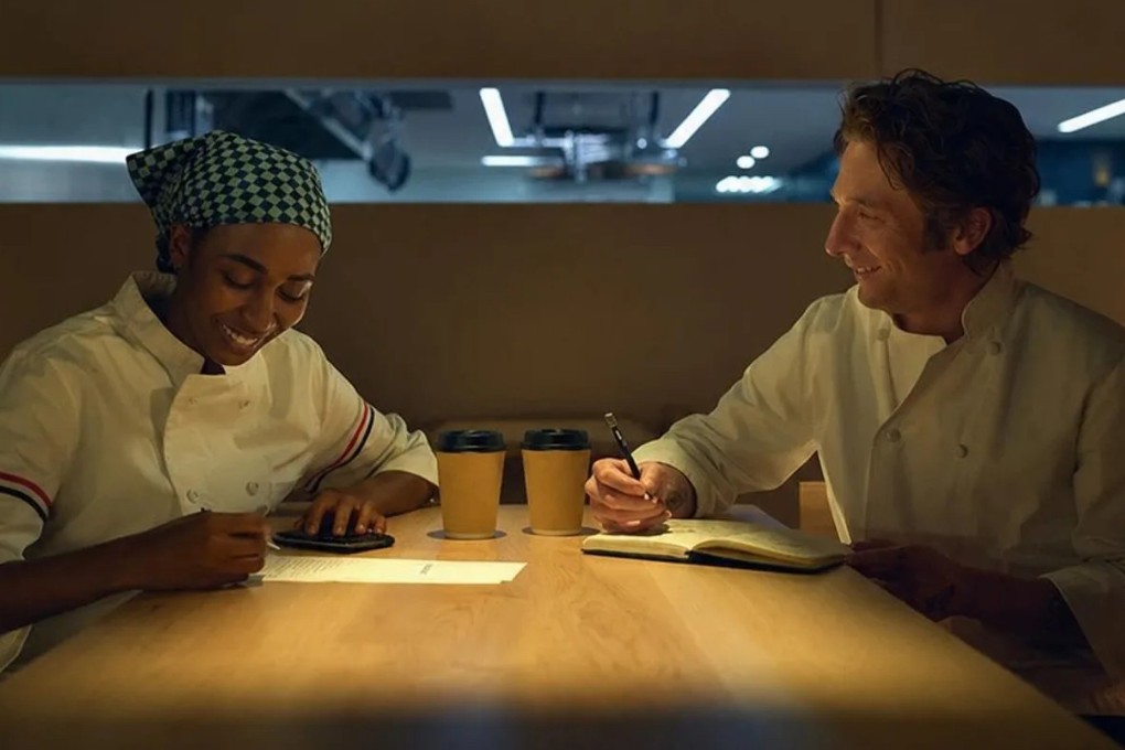 Ayo Edebiri (left) and Jeremy Allen White in a still from The Bear Season 5. Photo: courtesy of FX