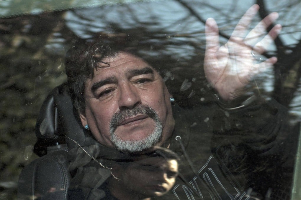 Diego Maradona waves to supporters in Buenos Aires, Argentina in 2015. The football legend died in 2020. Photo: AFP