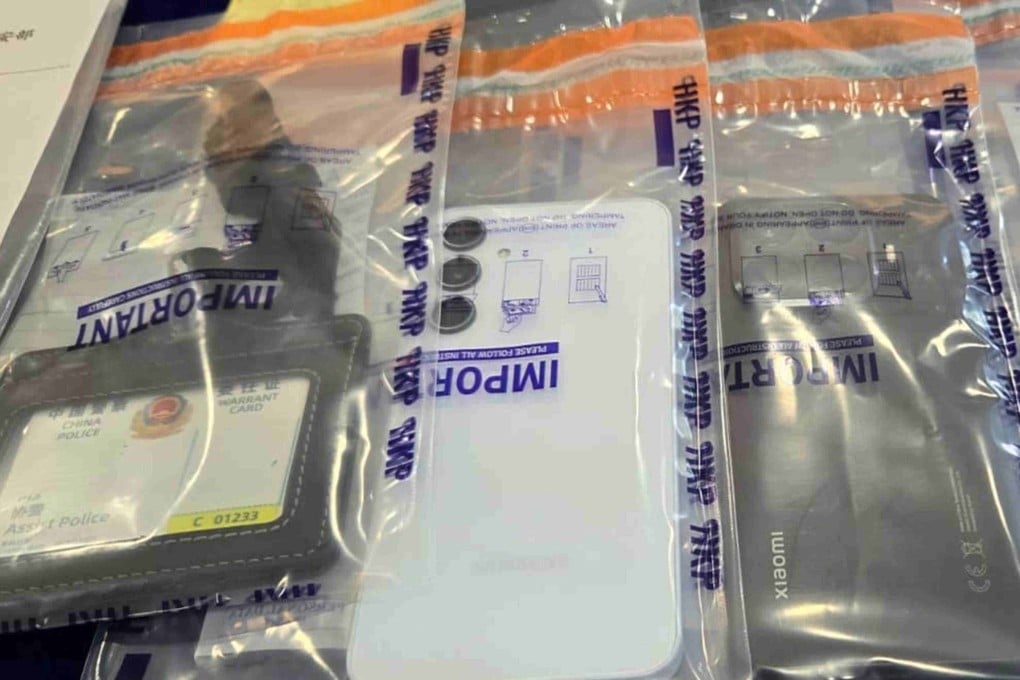 A fake identity document for a mainland law enforcement official was among items seized. Photo: Handout