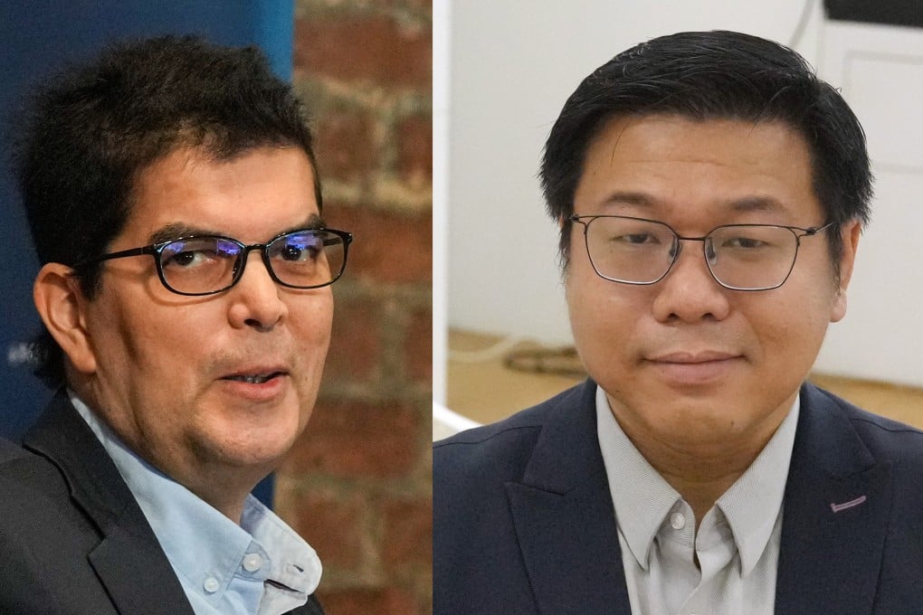 Keith Li (right) says he will rebuild the data left by David Webb (left), who died in January. Photo: SCMP
