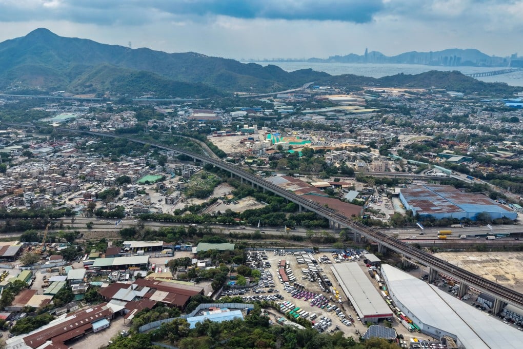 An aerial view of the Hung Shui Kiu/Ha Tsuen New Development Area. Photo: Elson Li