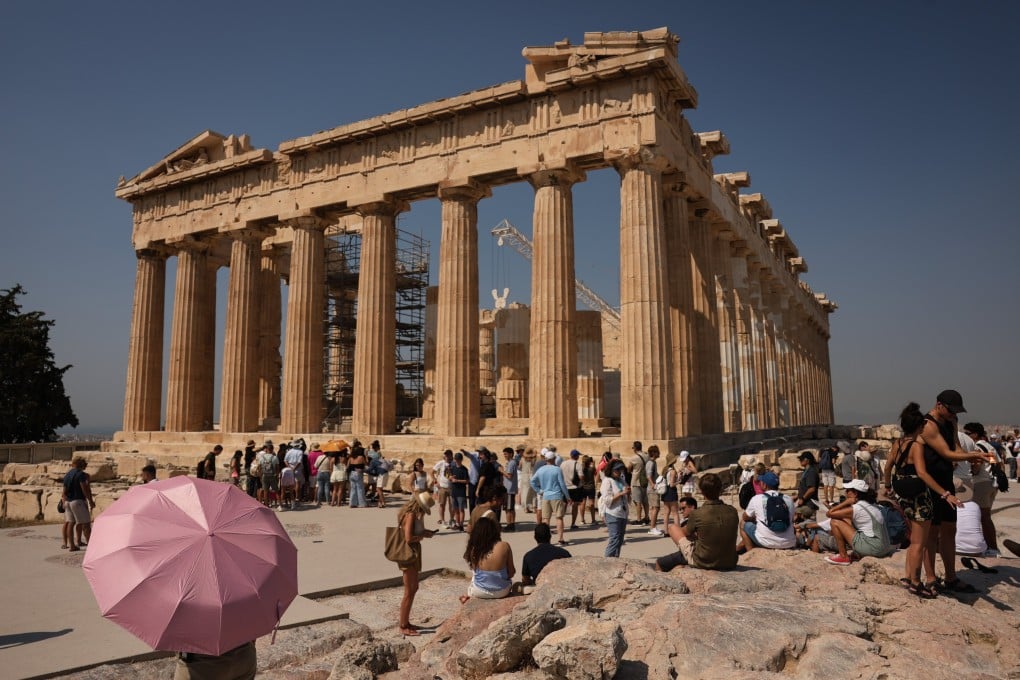 The Acropolis in Athens. A social media account linked to a Chinese provincial government has criticised pseudo-historical theories denying the existence of figures such as Aristotle. Photo: EPA