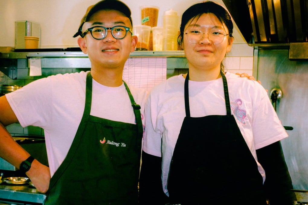 Christophe Yu (left) and Nora Lou are the co-founders of Flying Tables, a collective that blends global flavours with Chinese gastronomy in pop-up feasts. Photo: Clara Lacasse