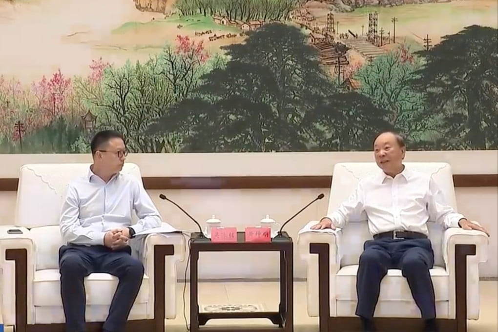 Guangdong party secretary Huang Kunming (right), welcomed Alibaba CEO Eddie Wu Yongming to Guangzhou on Thursday to sign a strategic cooperation framework agreement. Photo: itouchtv.cn