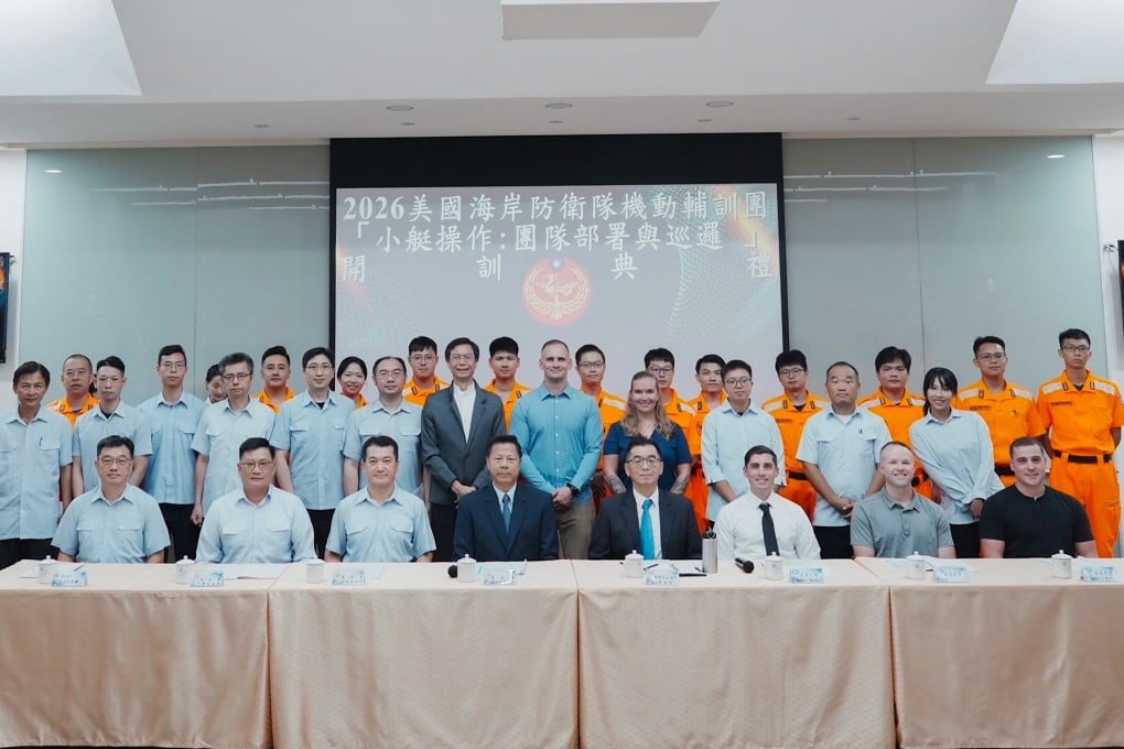 Taiwan’s Coast Guard Administration says the two-week training programme began on Monday. Photo: Handout