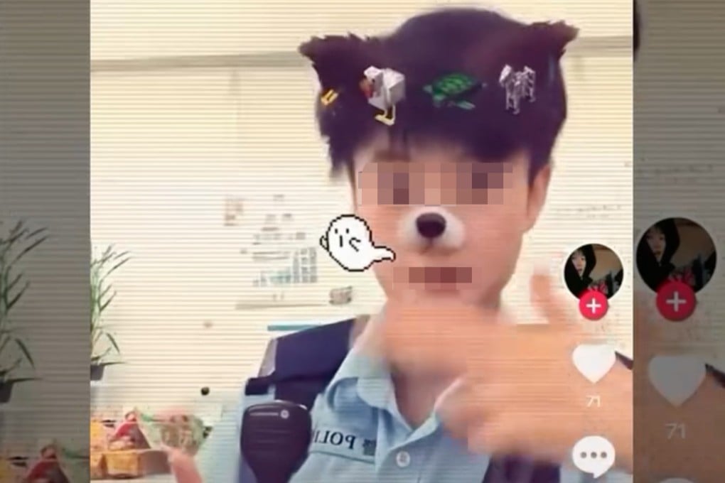 Hong Kong police have launched an internal investigation into a female officer after a video of her dancing in uniform went viral on mainland Chinese social media. Photo: Handout